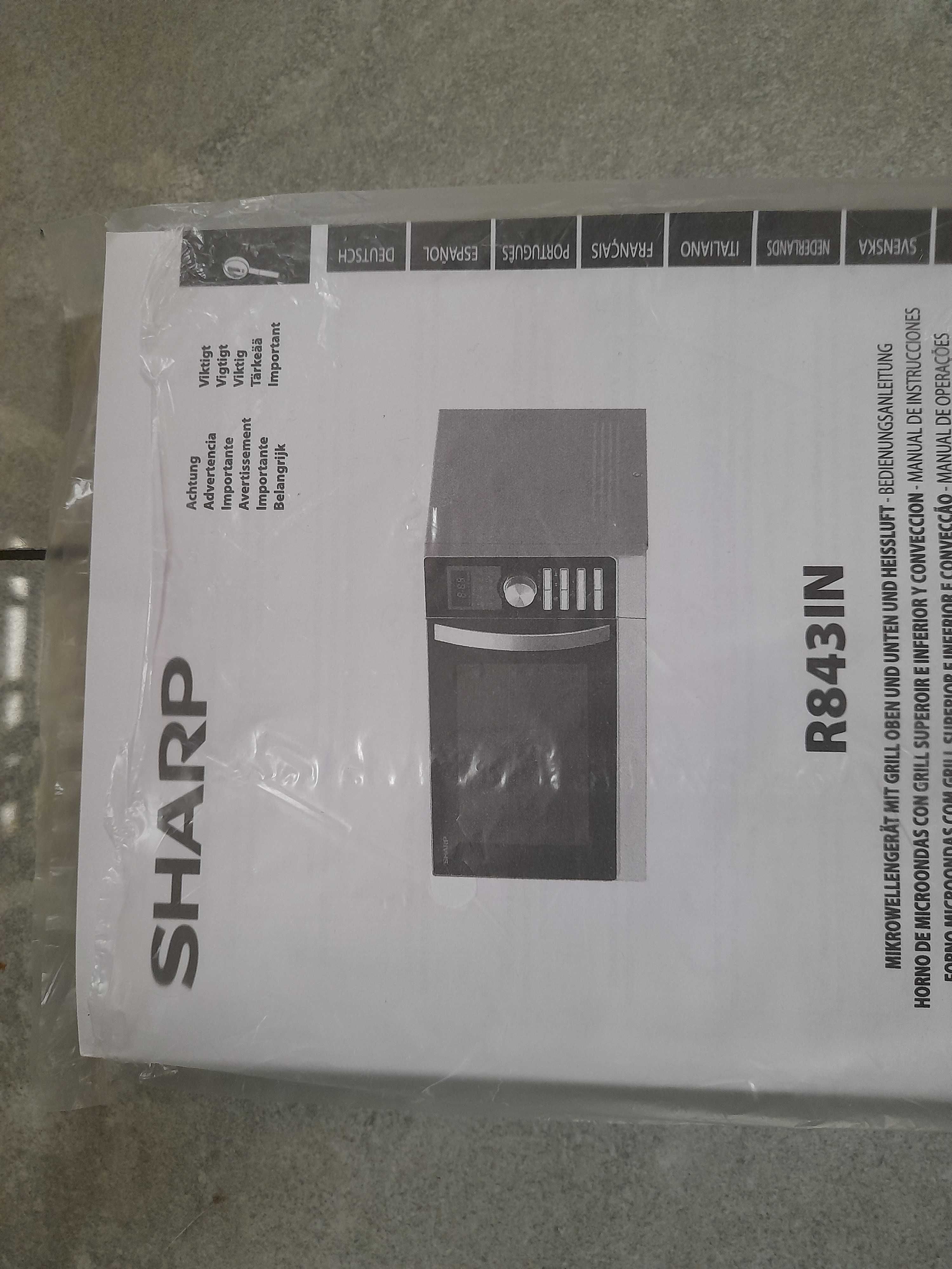 Kuchenka mikrofalowa wolnostojąca Sharp R843INW