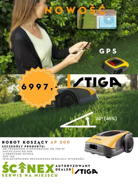 Robot koszący STIGA A500 gps 23% vat