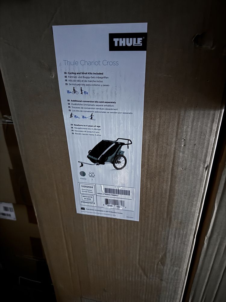 THULE CROSS 2 przyczepka rowerowa wózek FV / paragon 2w1 NEW