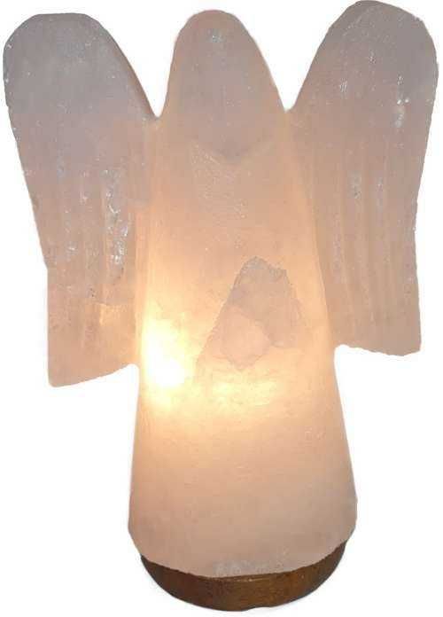 Lampa solna ANIOŁ z białej soli (prezent, dekoracje, jonizator)