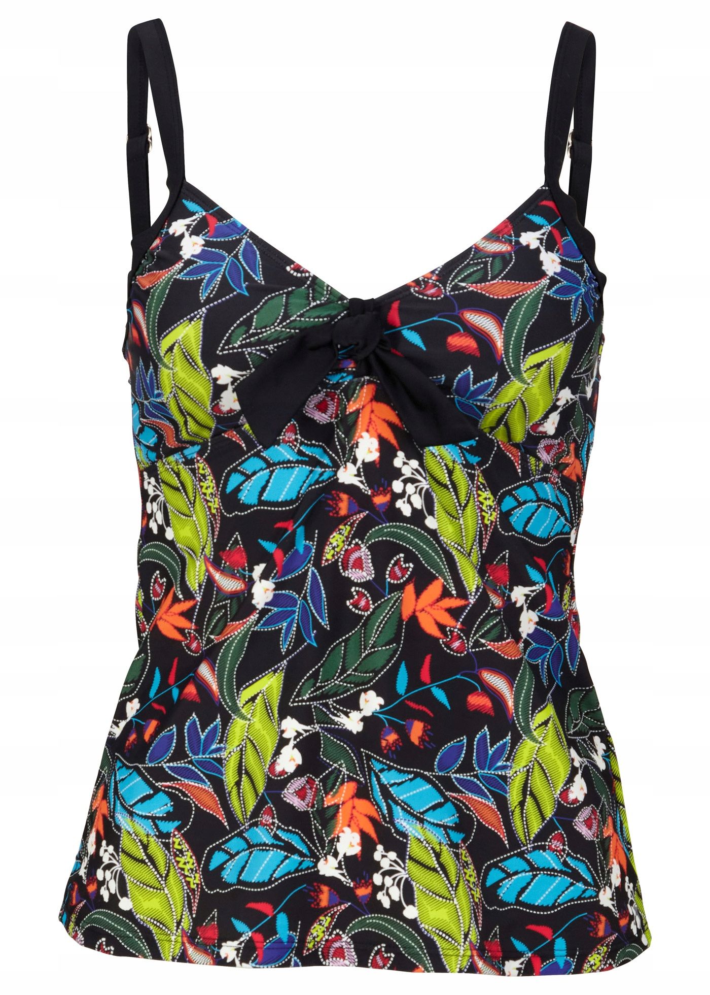 B.P.C top tankini śliczny wzór roślinny ^40