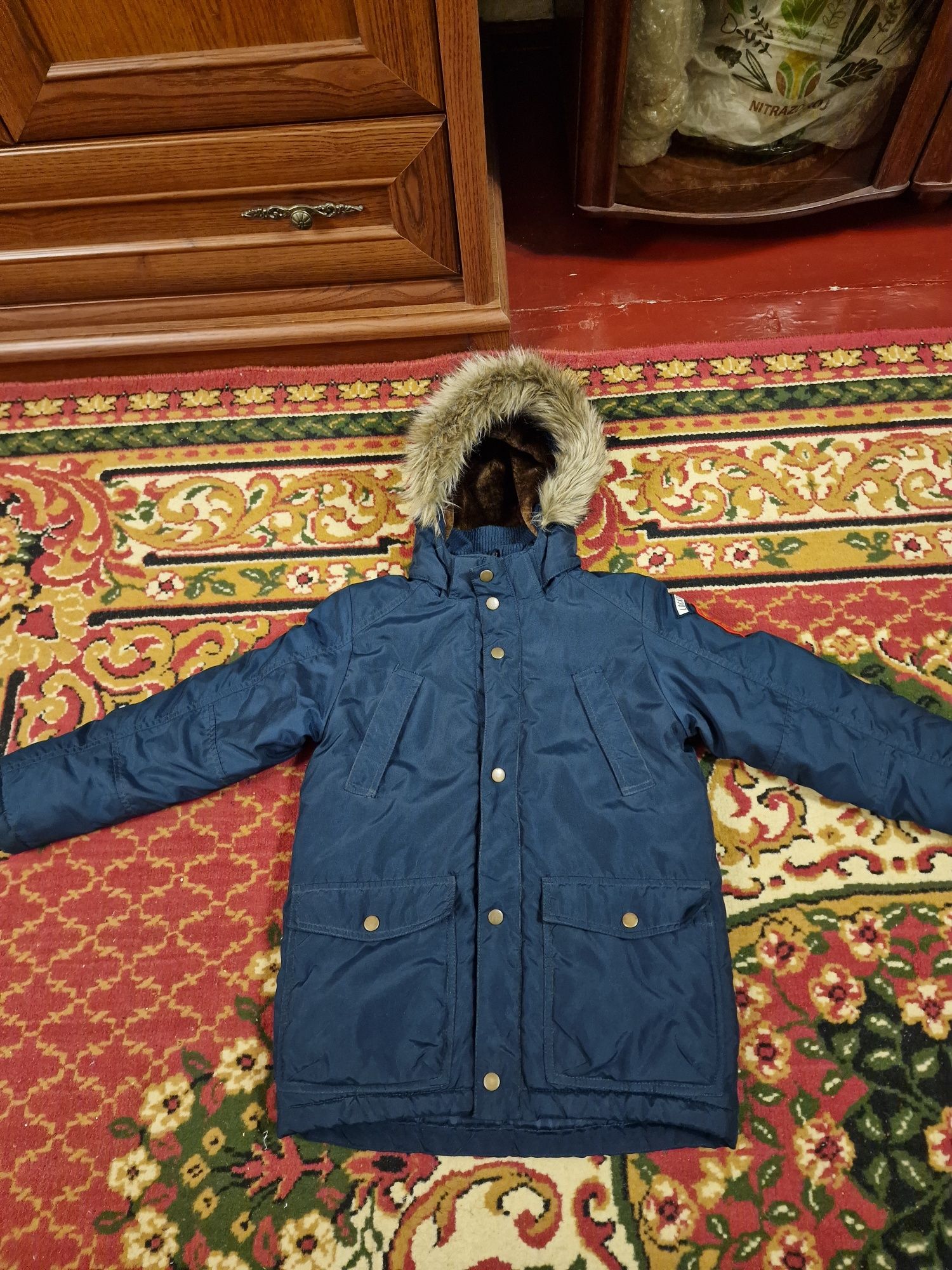 Куртка зимняя мальч. H&M, 7-8лет