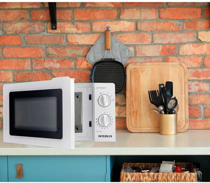 Мікрохвильова піч INTERLUX IMWO-8820SW з гарантією