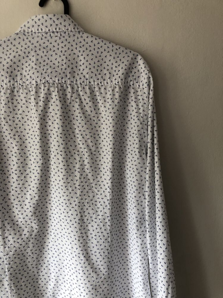 Koszula męska House M kwiaty wzory casual smart