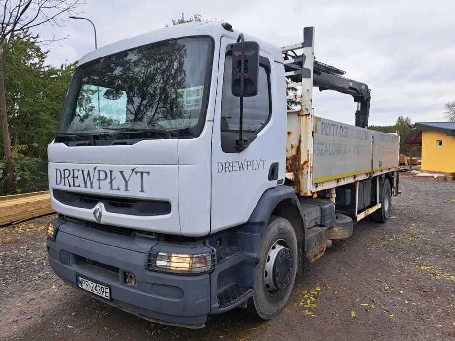 Renault Premium 2006 HDS dźwig HIAB 122B widły rotator pilot faktura