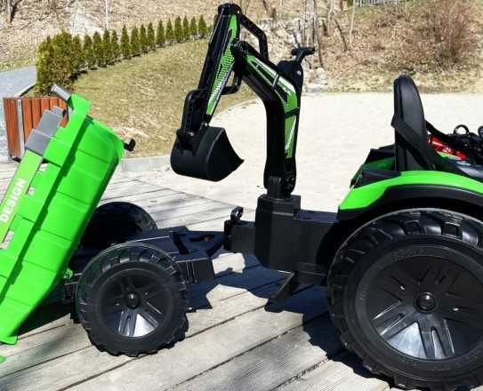 Pojazd Traktor Z Przyczepą 720-T koła EVA