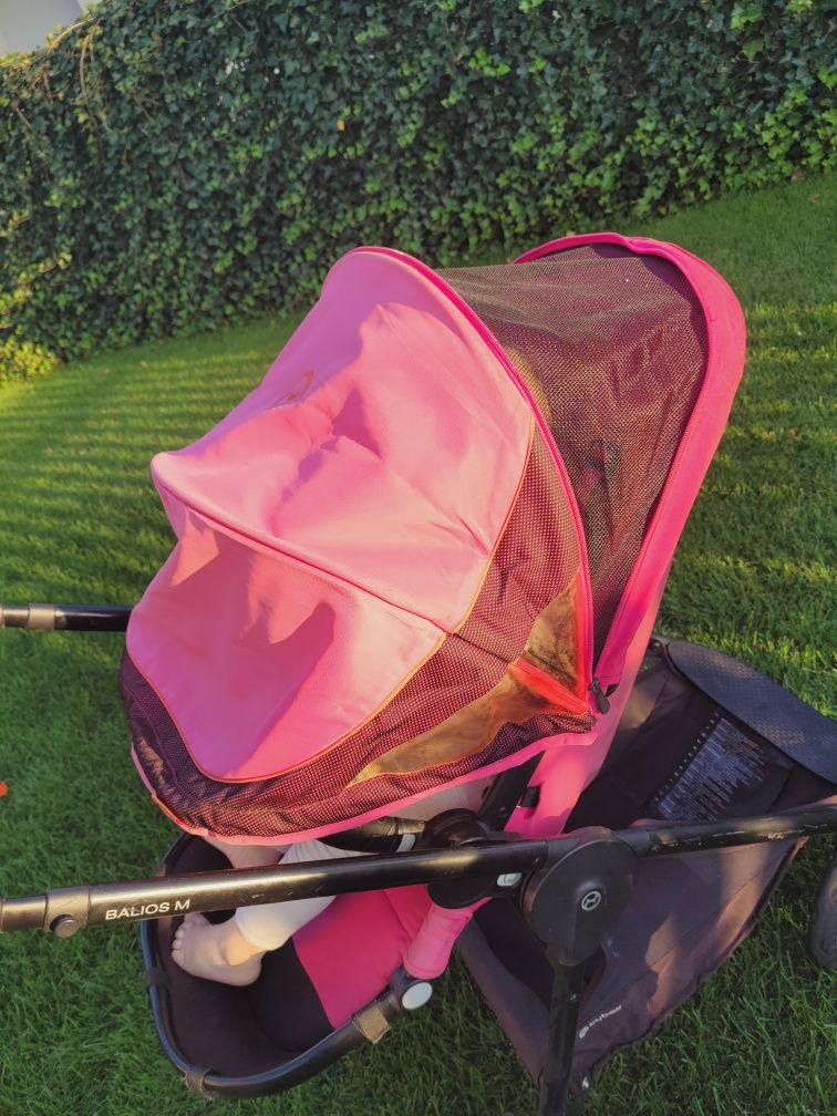 Różowy wozek Cybex Balios M