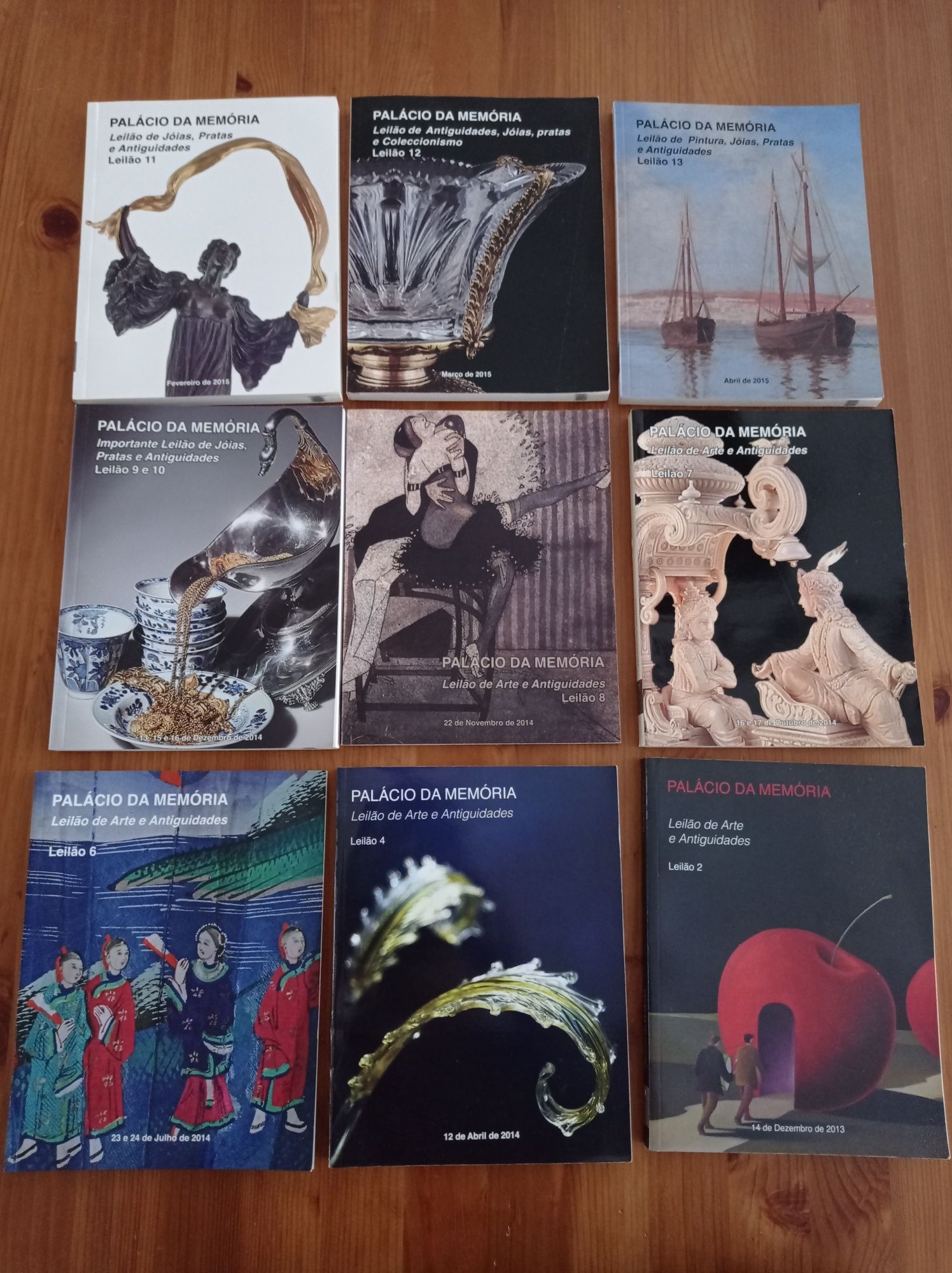 Palácio da memória - leilão de artes e antiguidades - vários números