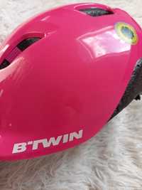 Kask rowerowy różowy B'TWIN  rozmiar xs (48-52)