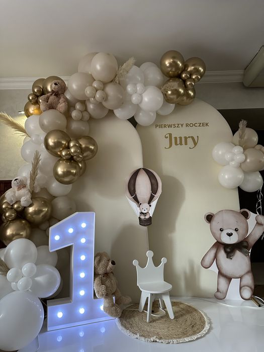 Dekoracje balonowe / ścianki balonowe / urodziny / chrzciny / komunia