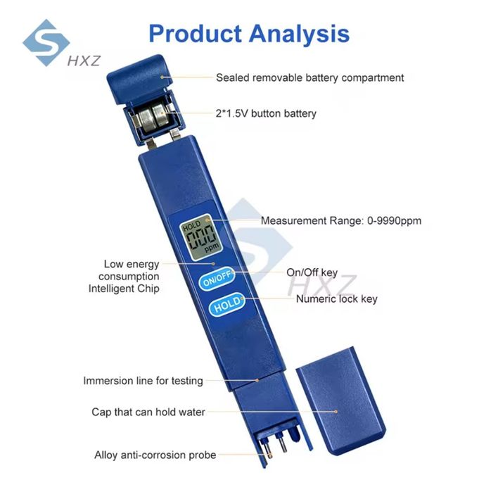 Цифровой тестер качества воды TDS tester