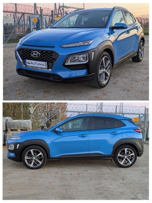 Hyundai Kona 2017r, 1.0 tgdi, 100 tkm - pełna książka stan wzorowy
