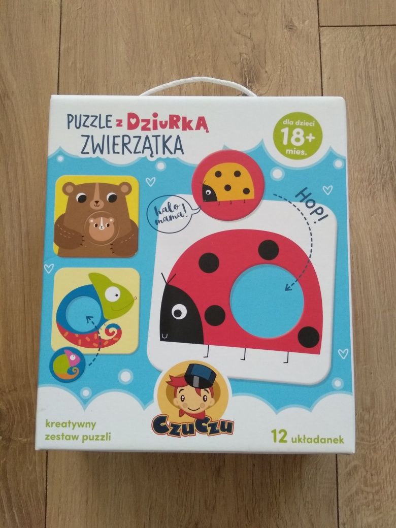 NOWE czuczu puzzle z dziurką zwierzątka