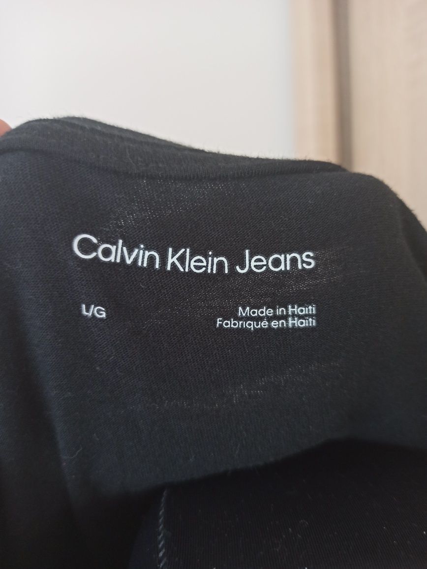 Ck Calvin Klein koszulka tshirt longsleeve nowy l 40 męski