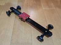 Slider Dolly KAMERAR SD-1 60 cm, como novo, com rodas