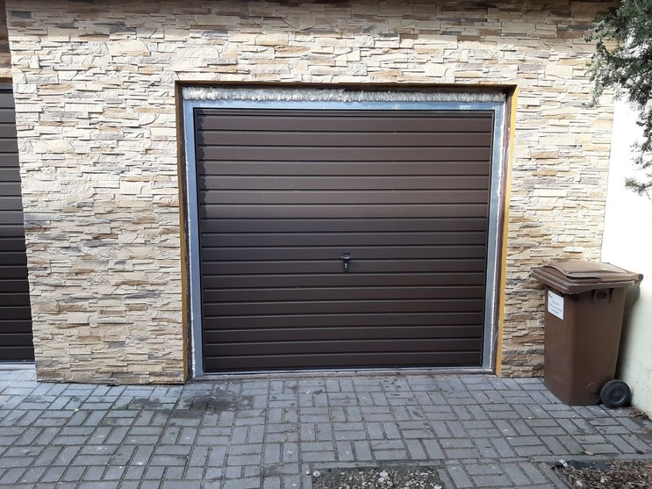 Brama garażowa uchylna 260x220 brąz lub antracyt panel poziomy Dostawa