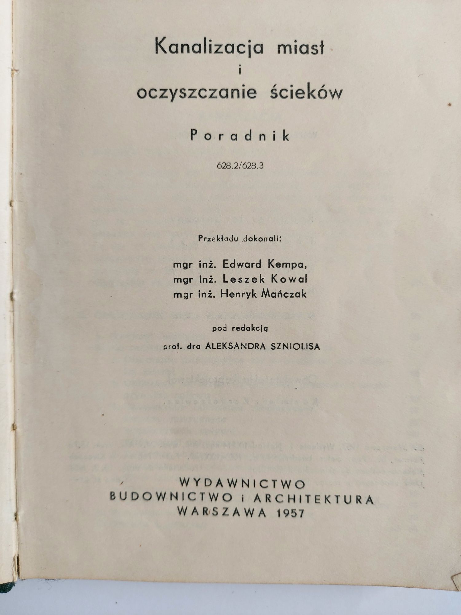 Kanalizacja miast i oczyszczanie ścieków - Karl Imhoff