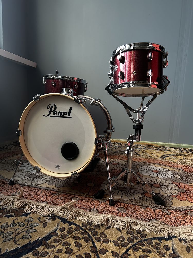 Pearl Midtown shell set + torby + statyw pod tom