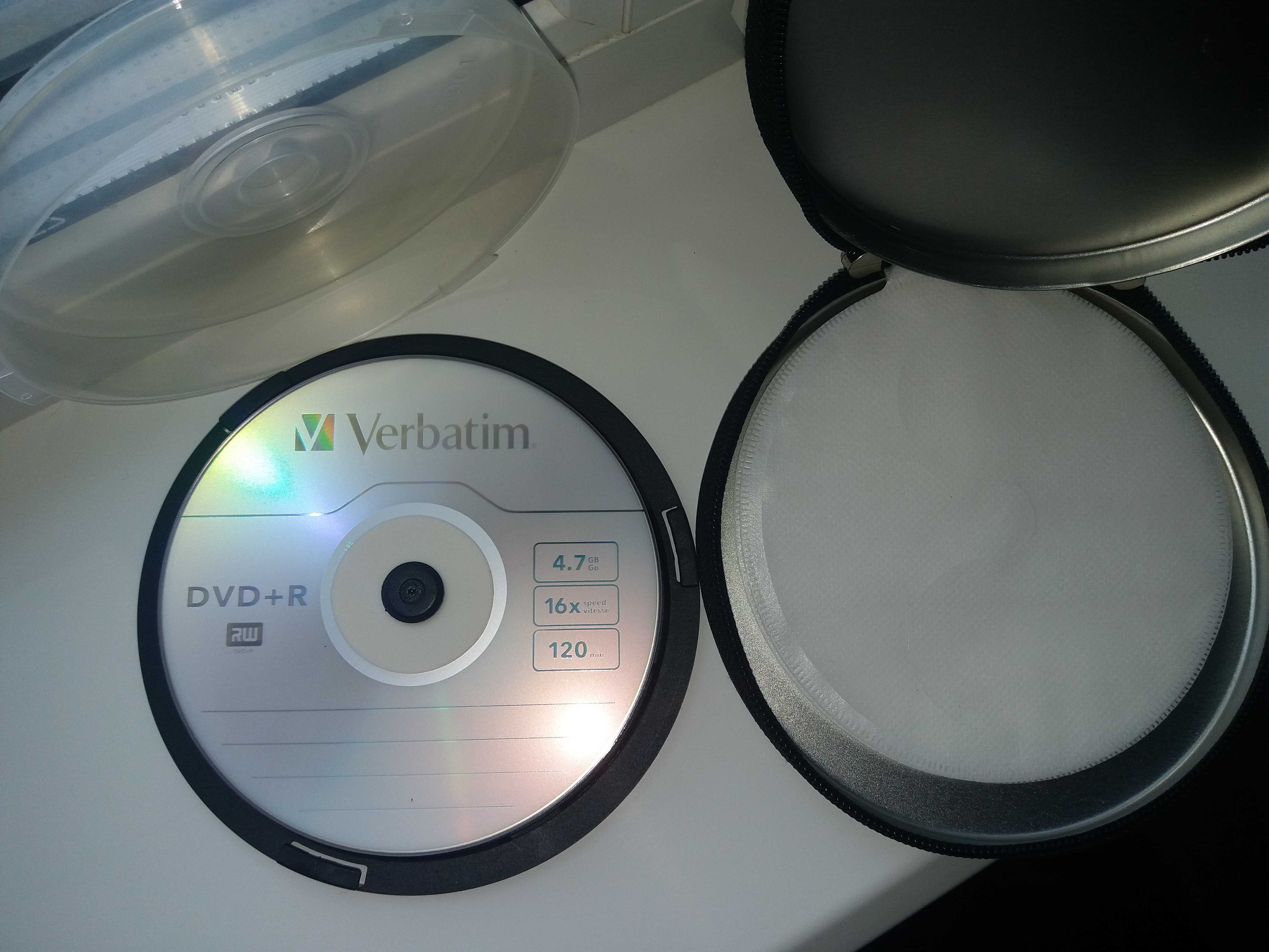 Verbatim DVD+R 4,7GB 16x Cake Silver 10 шт. + кейс для 12 дисков