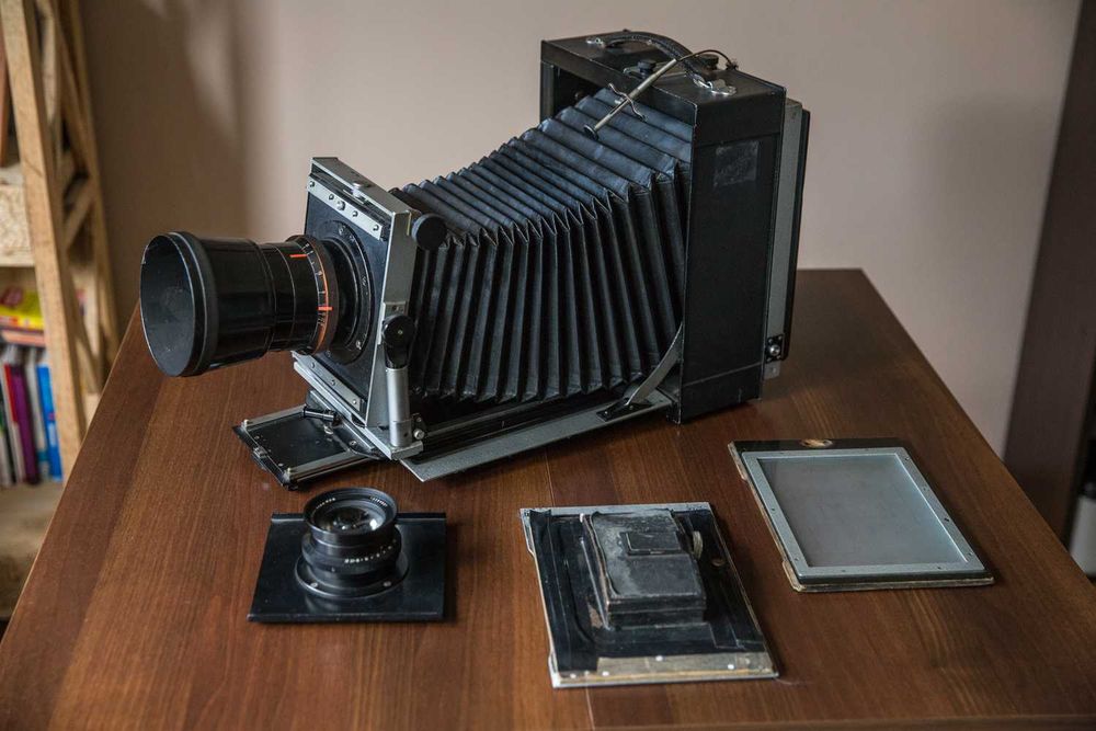 Aparat wielkoformatowy 13x18 mentor studio