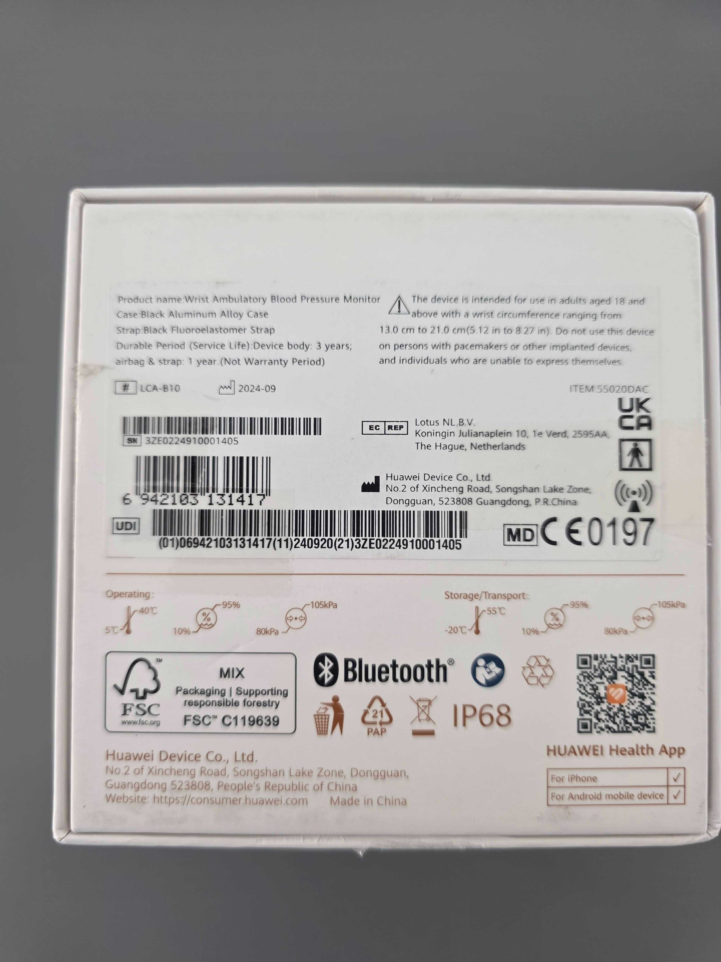 Huawei Watch D2 com fatura