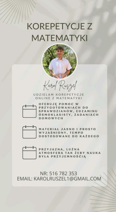 Korepetycje online z matematyki