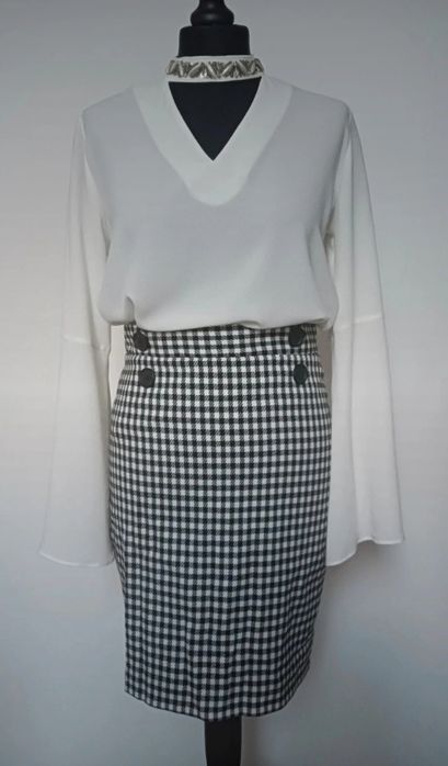 Spódnica damska w pepitke rozmiar 38