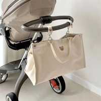 Зручна вмістка гарна сумка для коляски mommy bag