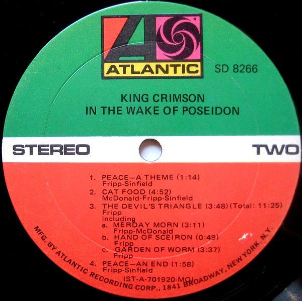 King Crimson - InThe Wake Of Poseidon, US