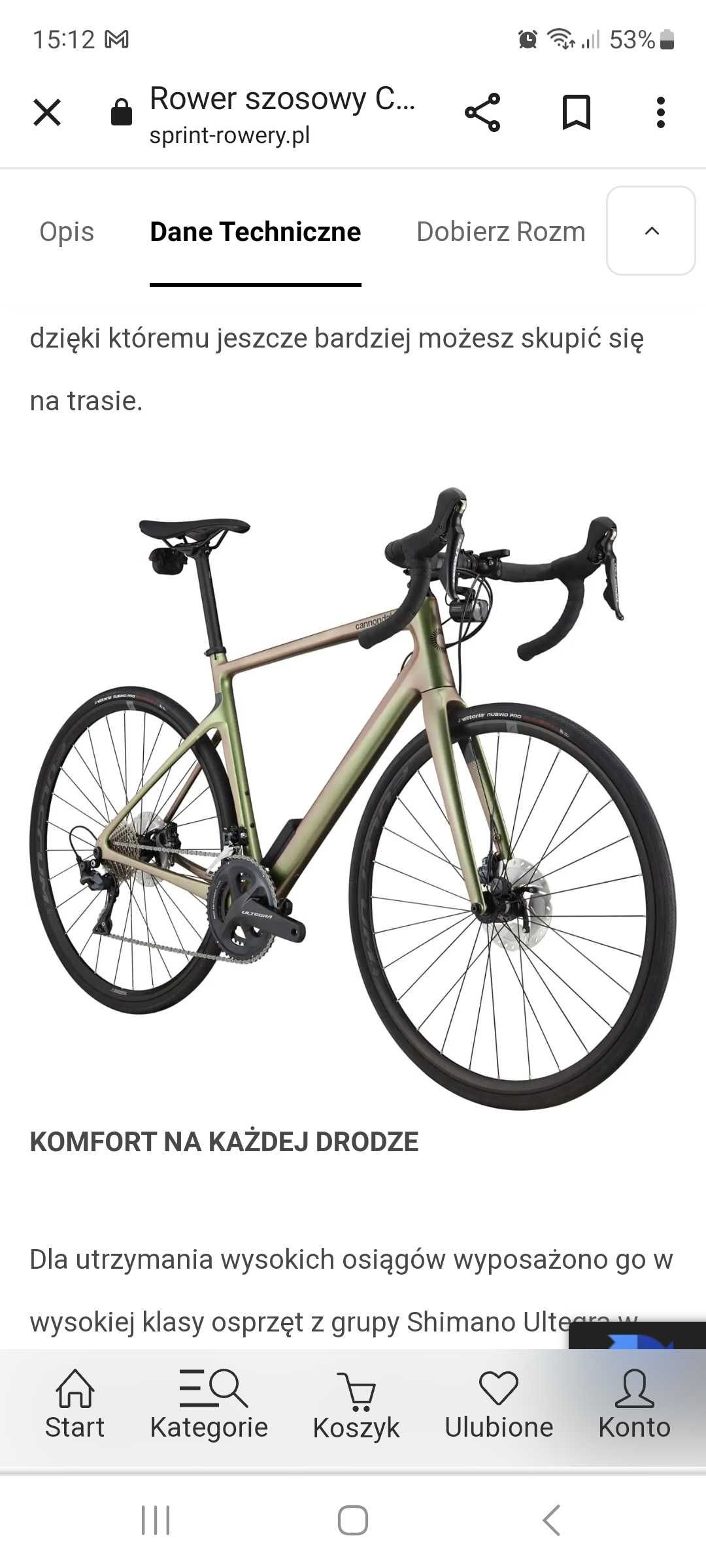 Rower CANNONDALE Synapse Carbon 2 RL 2023 nowy szosa gravel