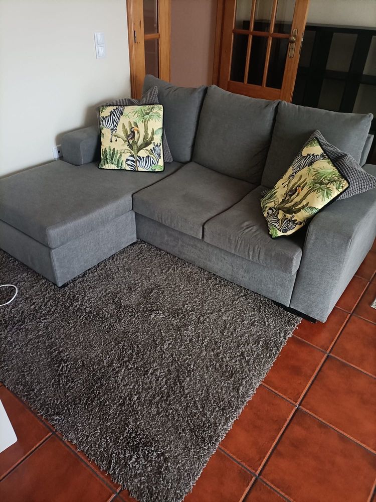 Sofa chaise long 3 lugares