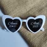 Personalizowane naklejki na okulary ślubne, weselne