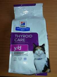 Hill's y/d сухой лечебный корм для кошек 3кг.