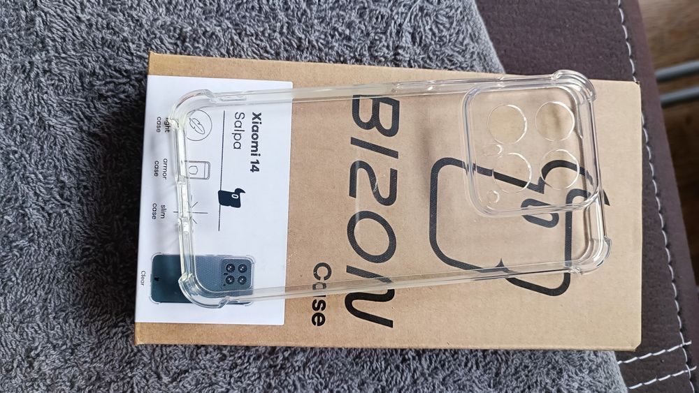 2xEtui Case Xiaomi 14 bezbarwne