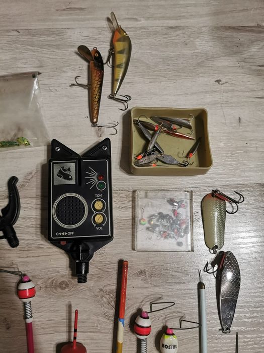 Duży mega zestaw sprzęt wędkarski