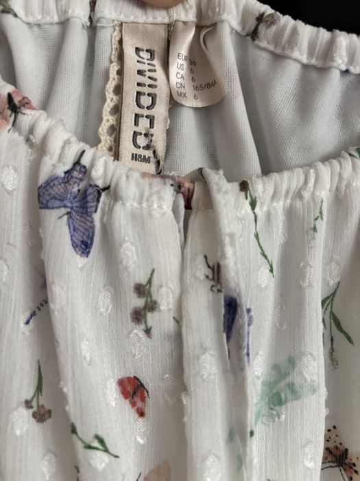 Ніжна сукня hm , S метелики , шифонова сукня