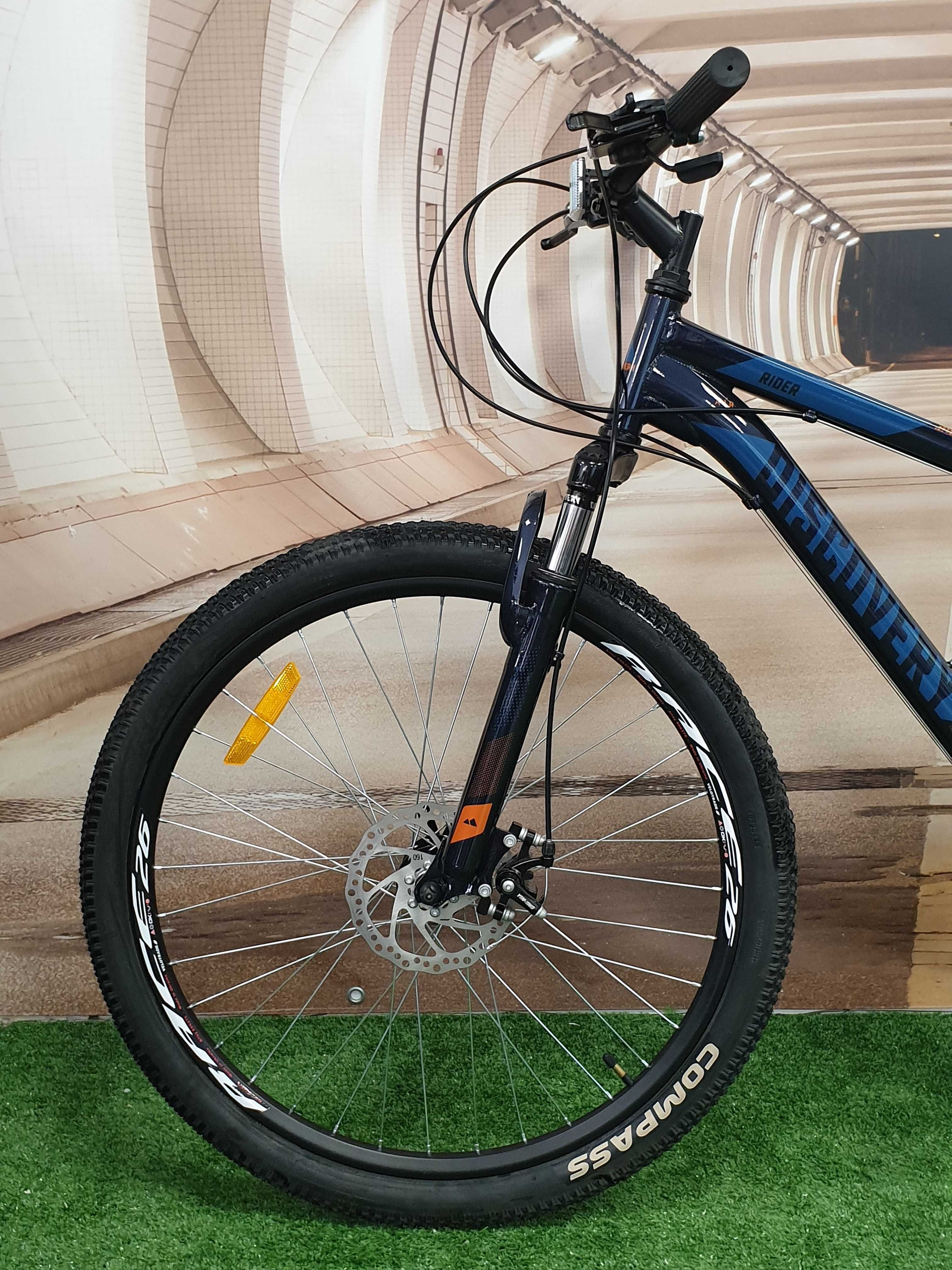 Rower górski MTB Discovery RIDER DD rama 16 cali koło 26" GRANATOWY