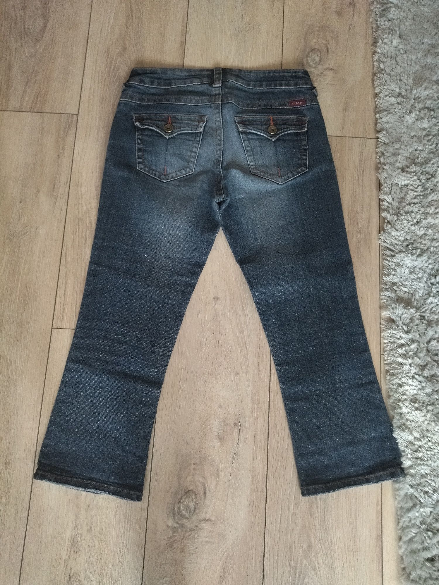 Rybaczki damskie jeans - stan nowe z laycrą r S
