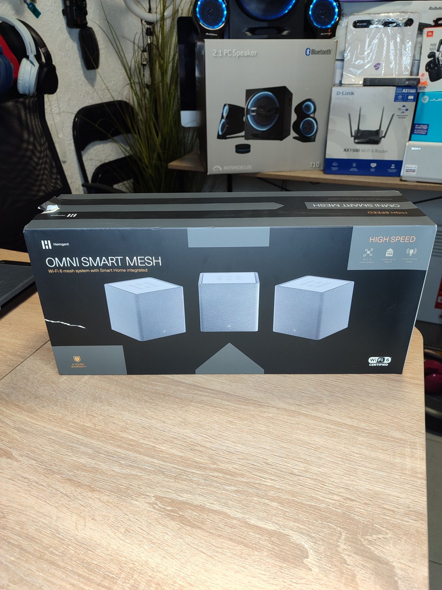 Роутер Heimgard Smart mesh Wi-Fi 6 mesh система, сірий (3 шт.)