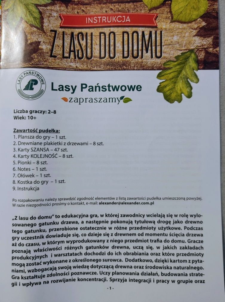 Gra Z Lasu do Domu