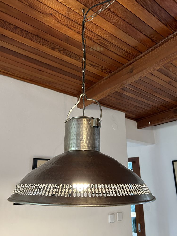 Lampa wisząca metalowa loft