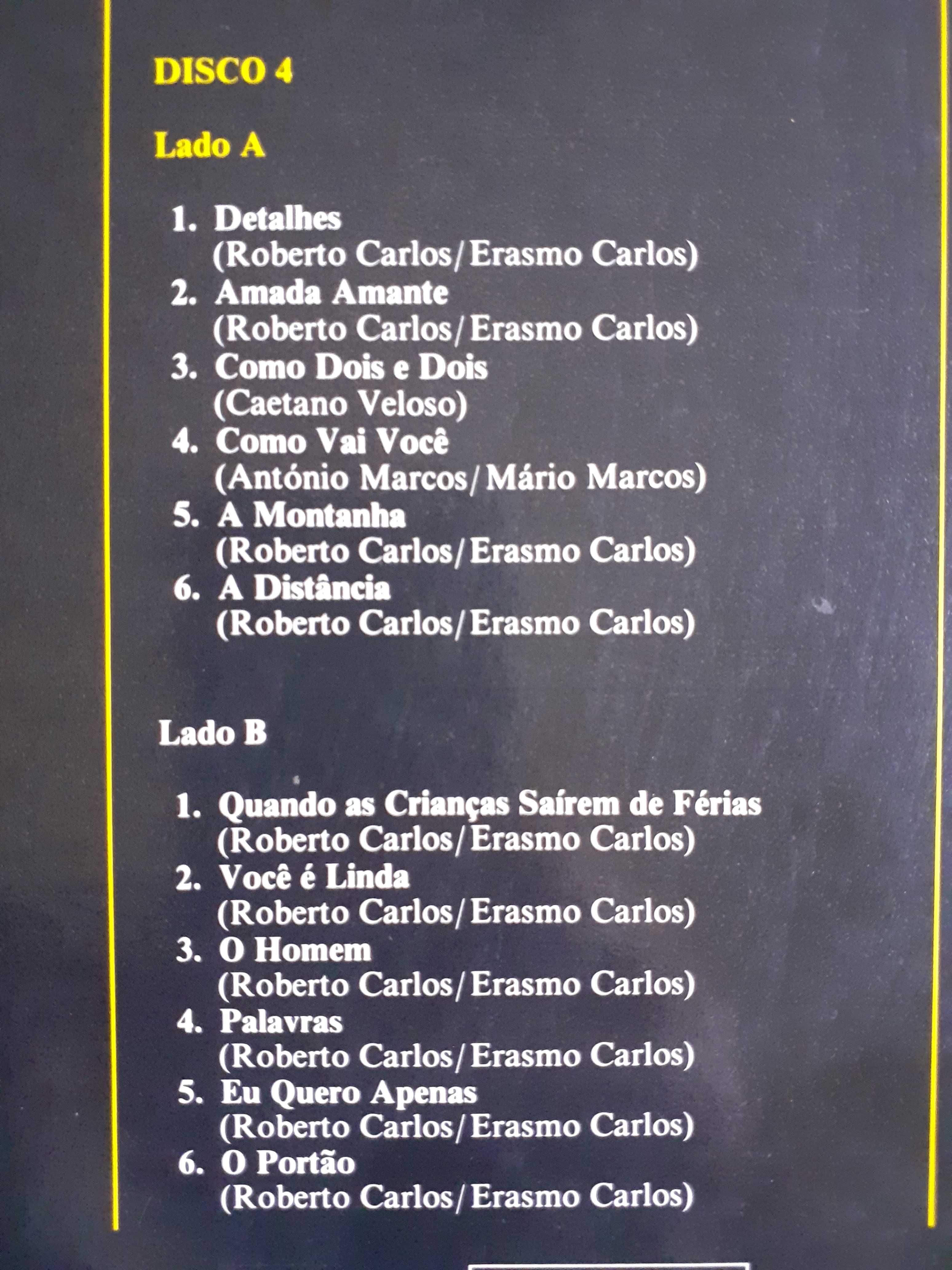 Roberto Carlos 5 discos de Vinil