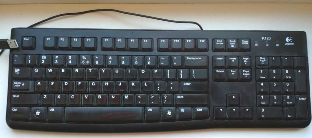 Клавиатура проводная USB Logitech K120