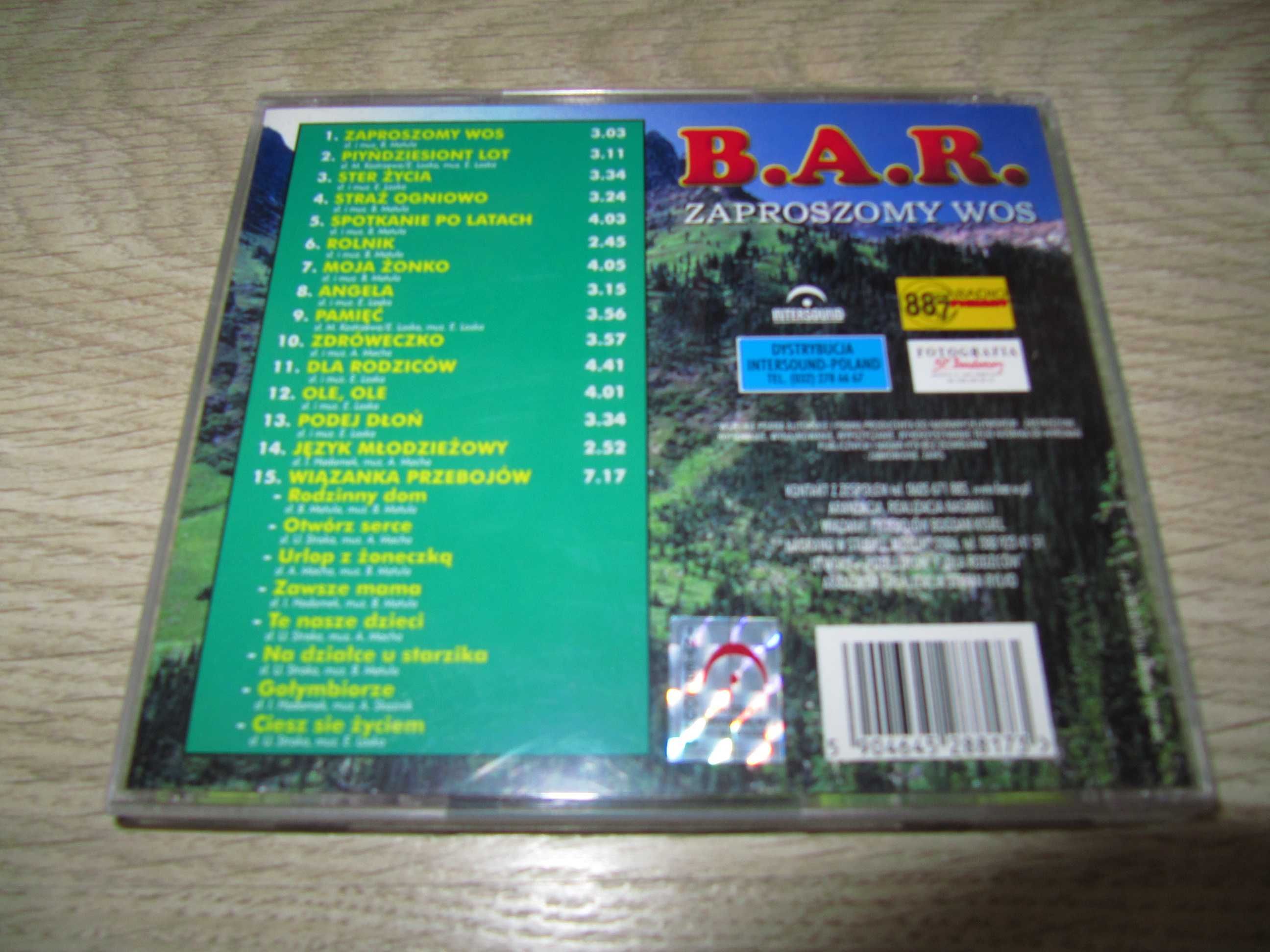 B.A.R. „Zaproszomy Wos”, CD nowe, Mokotów