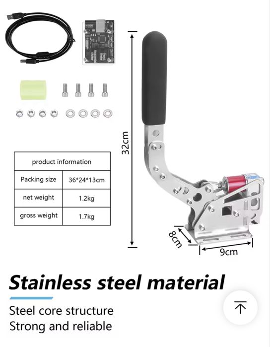travão de mão USB para simuladores de corridas.