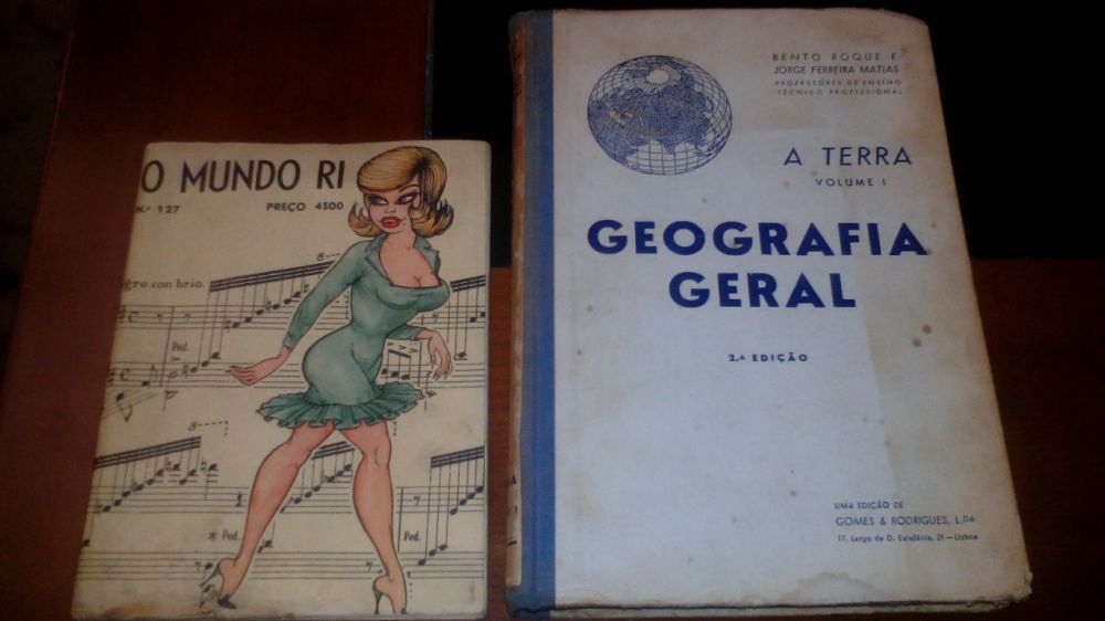 Conjunto 2 Livros O Mundo Ri n°127/A Terra Volume 1 de Geografia Geral