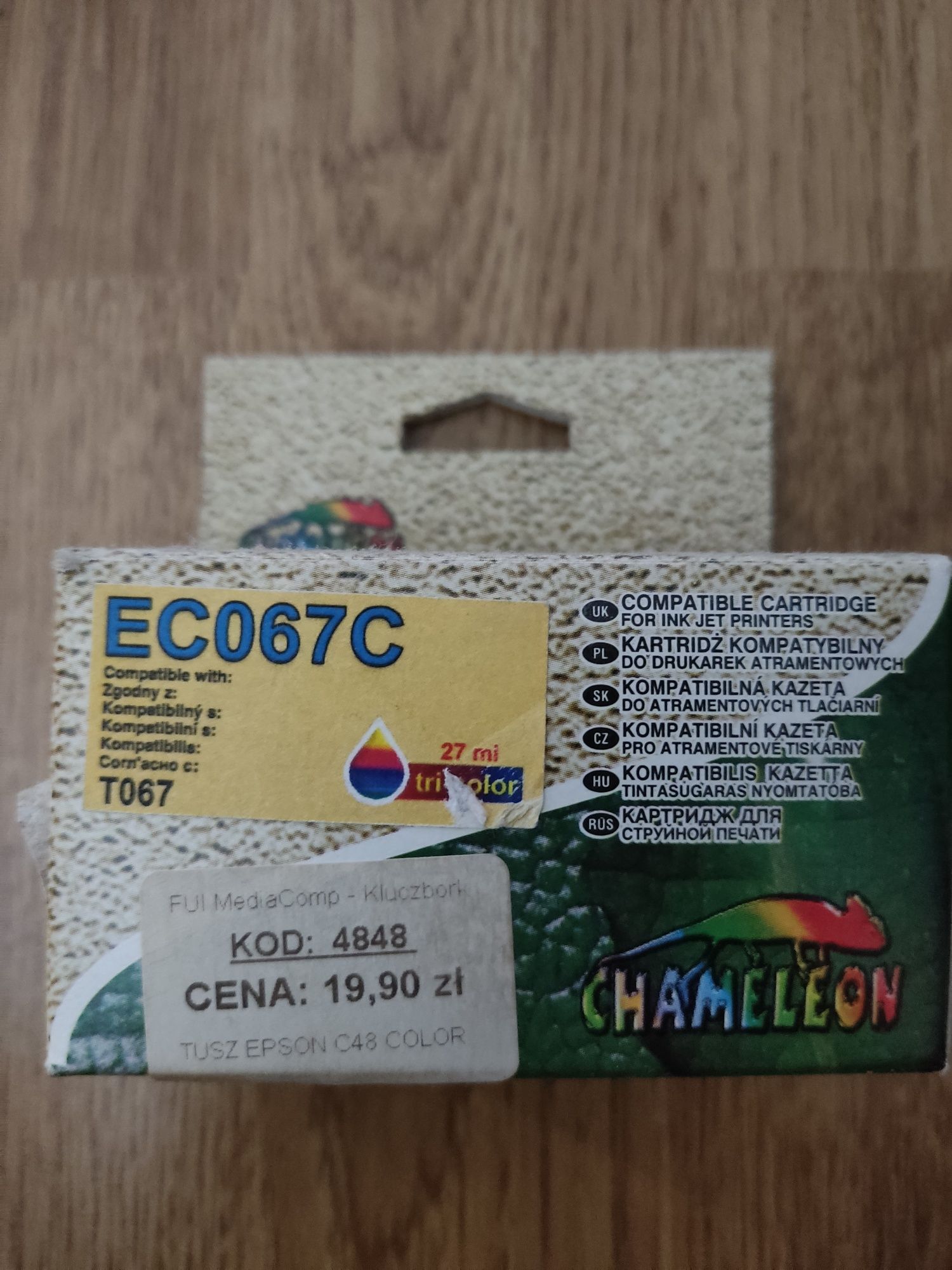 Tusz Chameleon EC066B Black - Nowy, Oryginalny