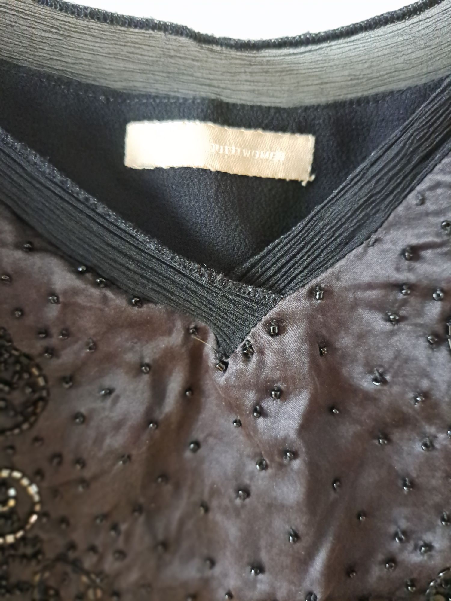 Top Massimo Dutti M com missangas