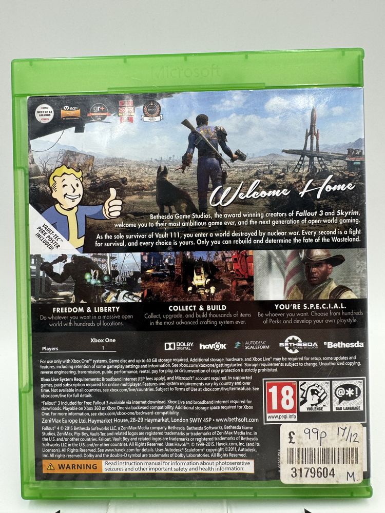 Fallout 4 Xbox One Gwarancja