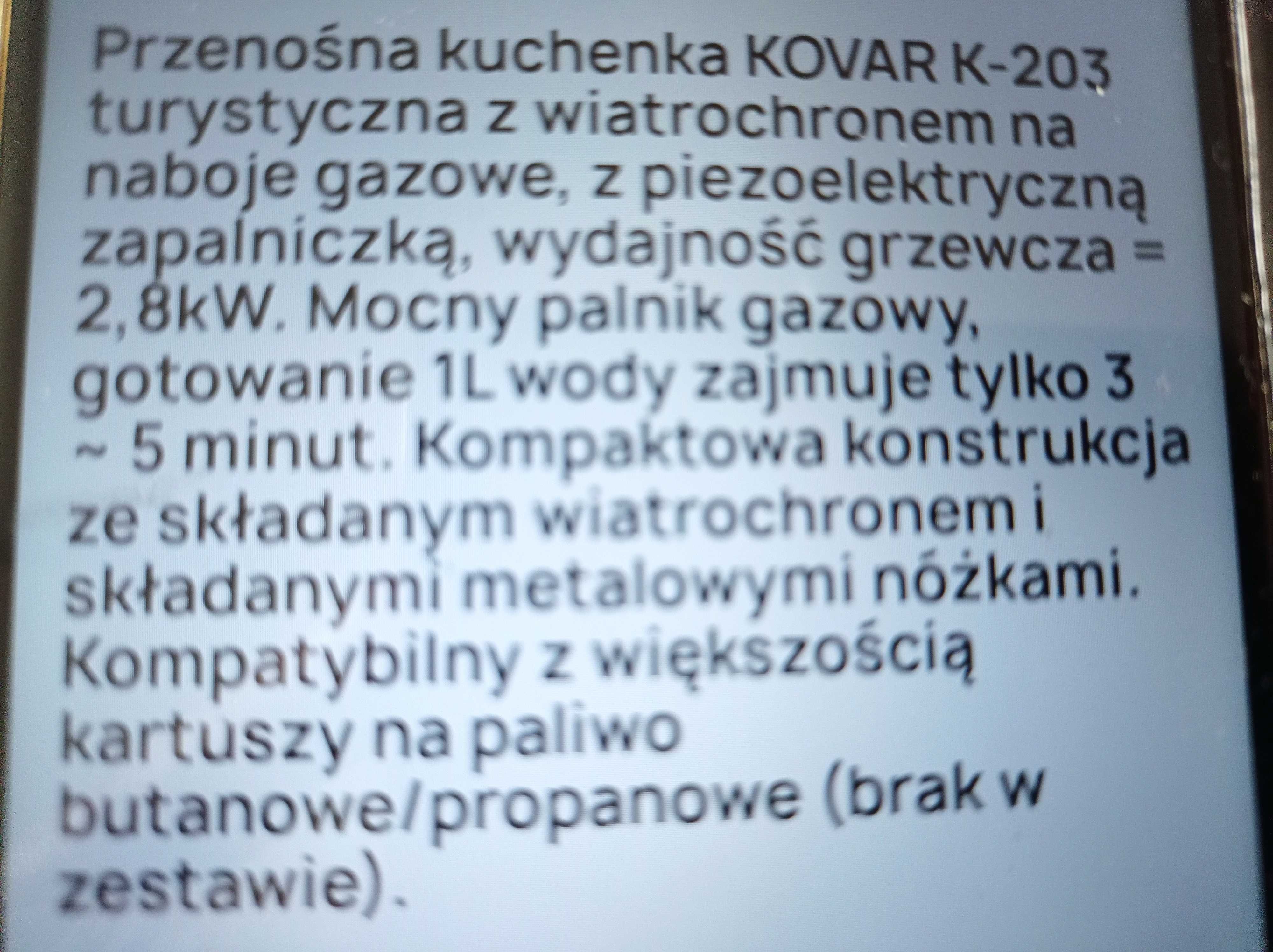 Kuchenka gazowa z osłonką :turystyczna,awaryjna lub ewakuacyjna